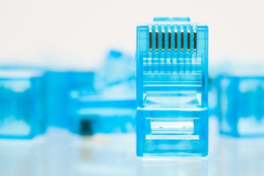 Mavi lan Ethernet rj45 fiş