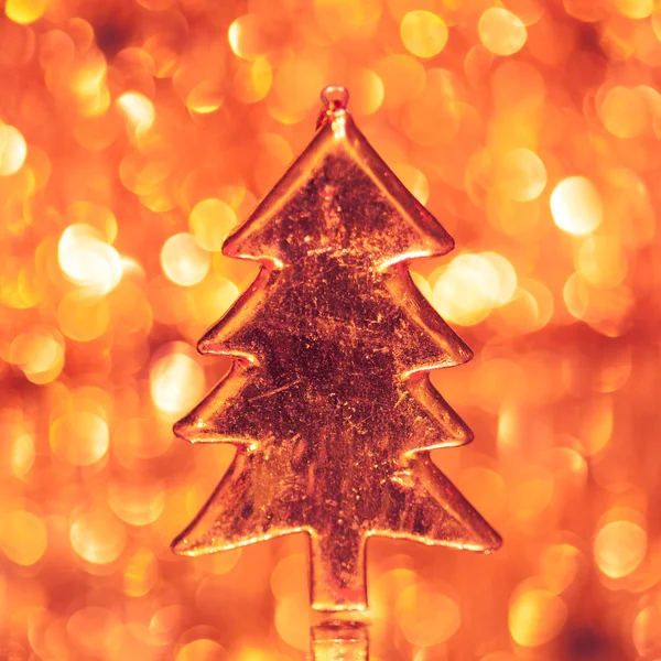 Christmas three on shiny background — Stock Photo, Image