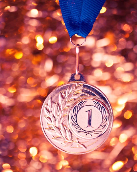First place golden medal — Stock Photo, Image