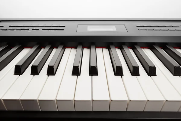 Keys of digital piano synthesizer — Stock Photo, Image