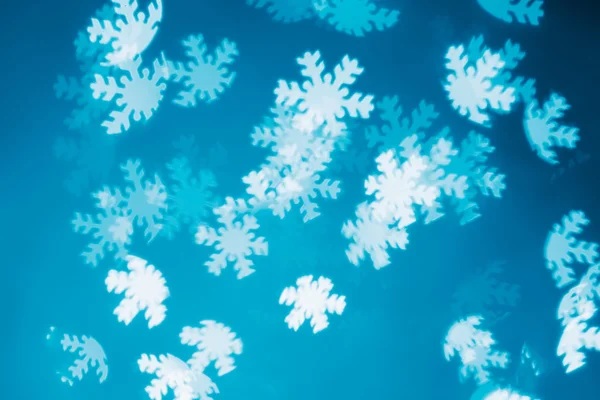 Flocons de neige abstraits bokeh — Photo
