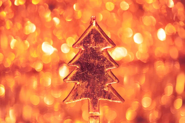 Kerstmis drie op glanzende achtergrond — Stockfoto