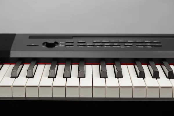 Keys of digital piano synthesizer — Stock Photo, Image