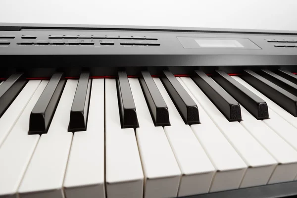 Keys of digital piano synthesizer — Stock Photo, Image