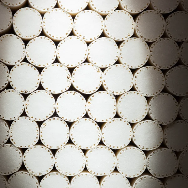 Abstracte witte filters van sigaretten — Stockfoto