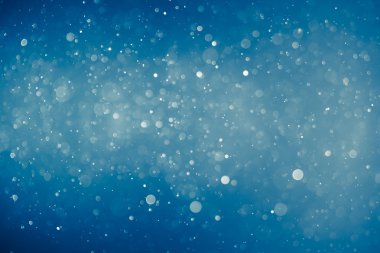 mavi parlak bokeh arka plan