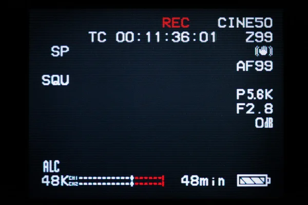 Bildschirm der Videokamera — Stockfoto