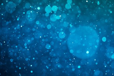 mavi parlak bokeh arka plan