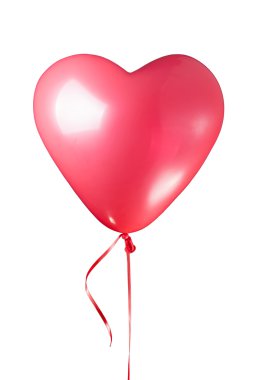 kalp kırmızı balon şeklinde