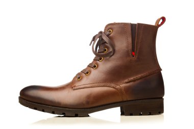 brown leather shoe
