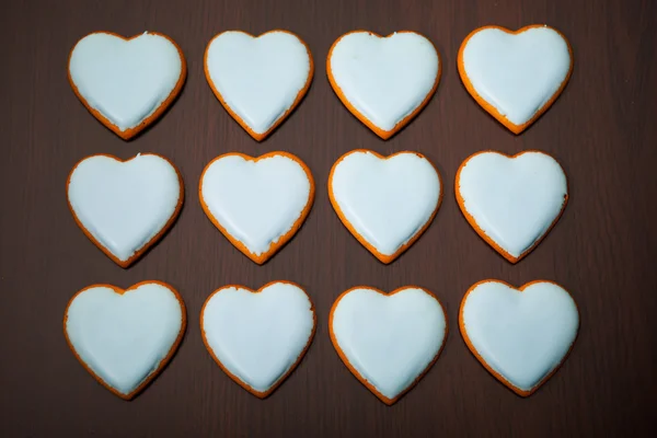 Galletas corazones — Foto de Stock