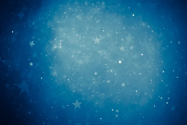 Голубые блестящие звезды фон — стоковое фото