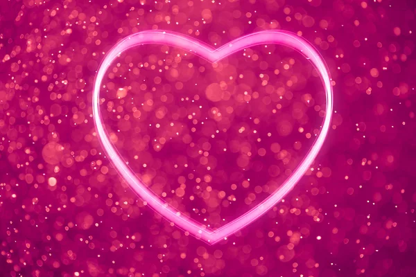 Purpurové srdce tvar — Stock fotografie