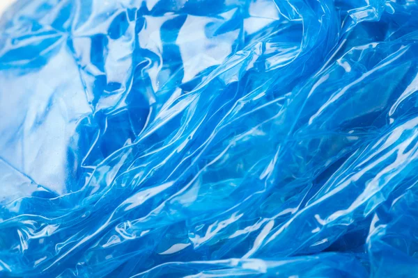 Голубая полиэтиленовая текстура — стоковое фото