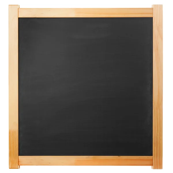 白で隔離される正方形の黒板 — ストック写真
