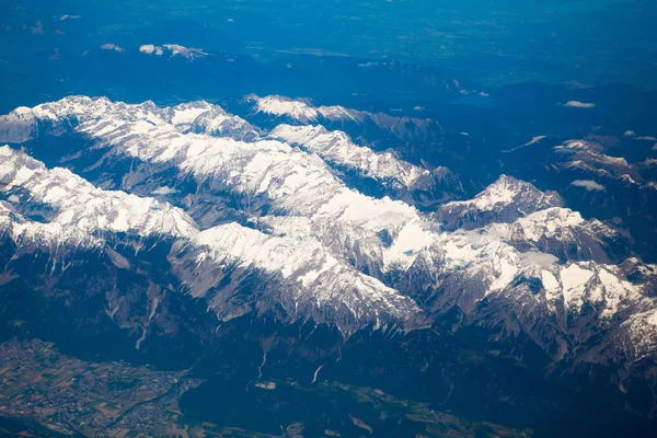 アルプス、高空撮 — ストック写真