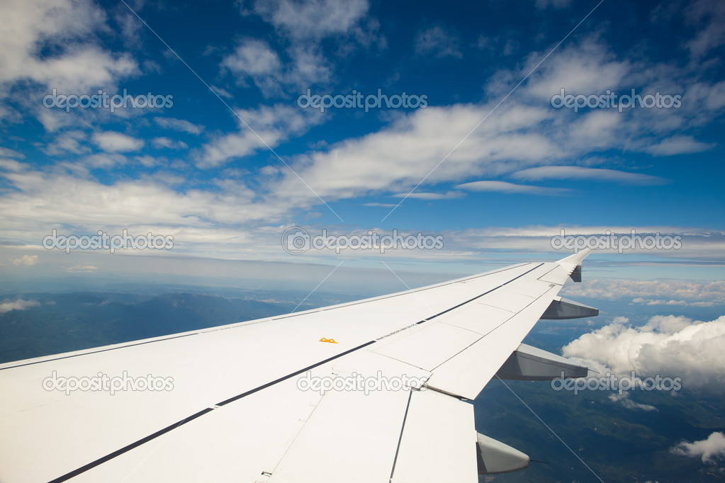 Wing of jet plane