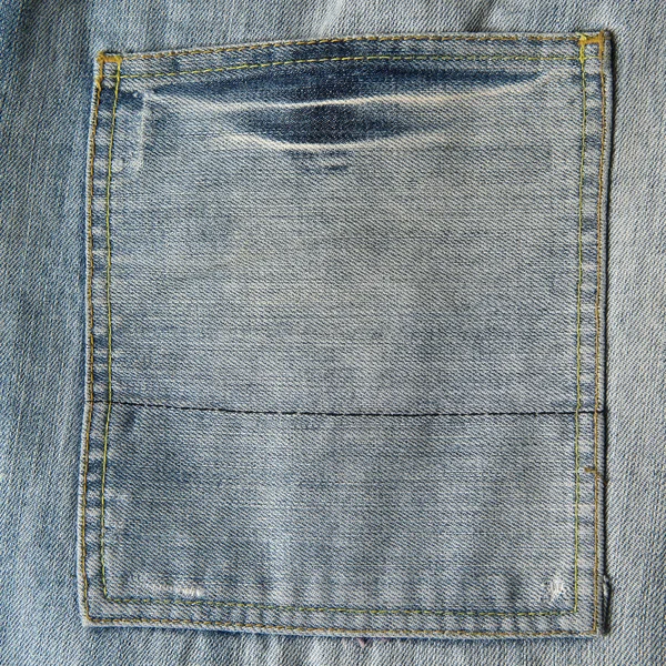 Detail of the jeans pocket — Stock Photo, Image