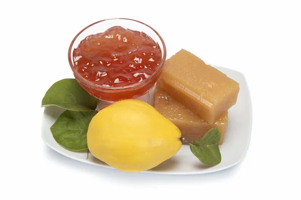 Quince cheese and jelly — Stock Photo, Image