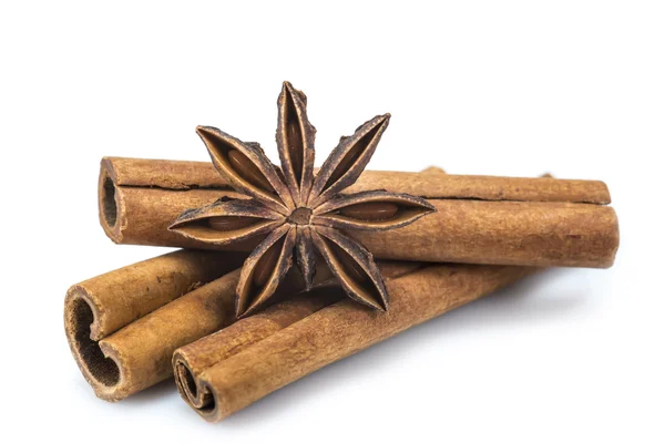 Cinnamon and star anise — Stock Photo, Image