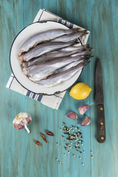 Cozinhando peixe — Fotografia de Stock