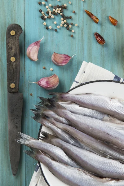 Cozinhando peixe — Fotografia de Stock