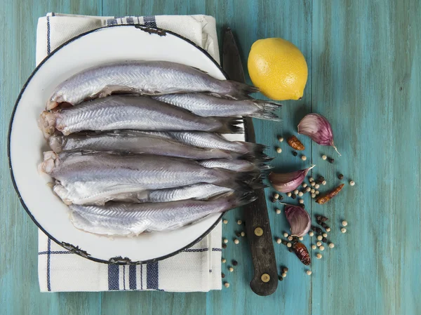 Cozinhando peixe — Fotografia de Stock