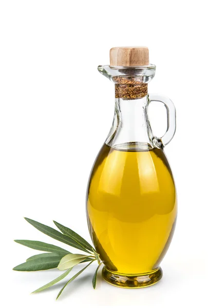 Olive oil bottle isolated on a white background. — Stock Photo, Image