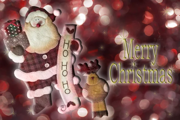 Christmas card with Santa Claus — Stock Photo, Image