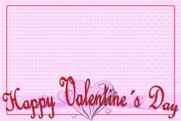 Tarjeta de felicitación para el día de San Valentín — Foto de Stock