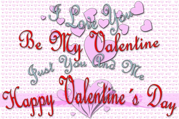 Greeting card for Valentine's Day — Stock Photo, Image