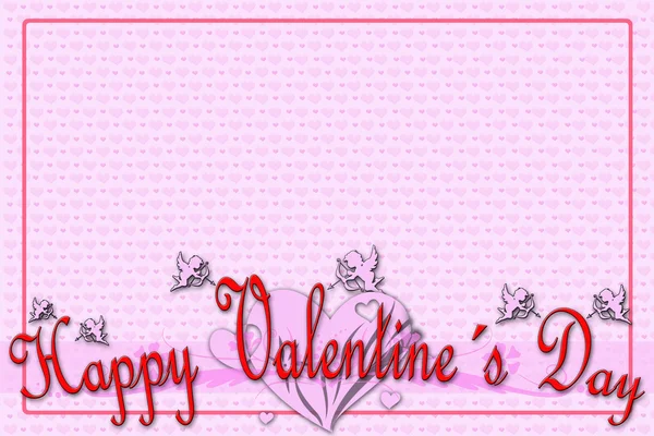 Tarjeta de felicitación para el día de San Valentín —  Fotos de Stock