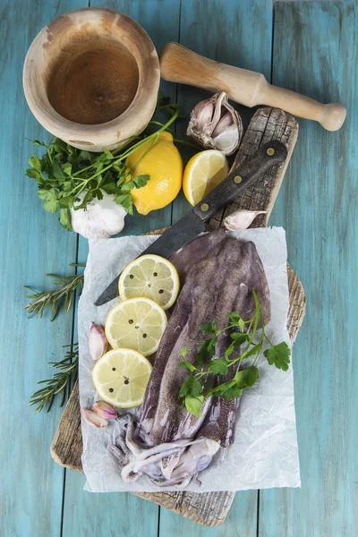 Fresh squids — Stock Photo, Image