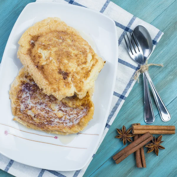 Spanish torrijas, eggy bread, french toast — Stock Photo, Image