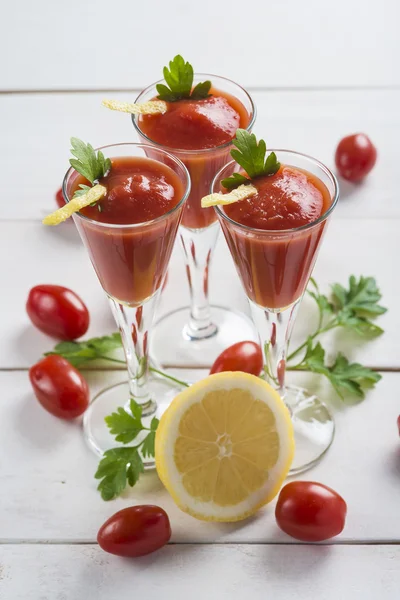 Rajčatová šťáva koktejly — Stock fotografie