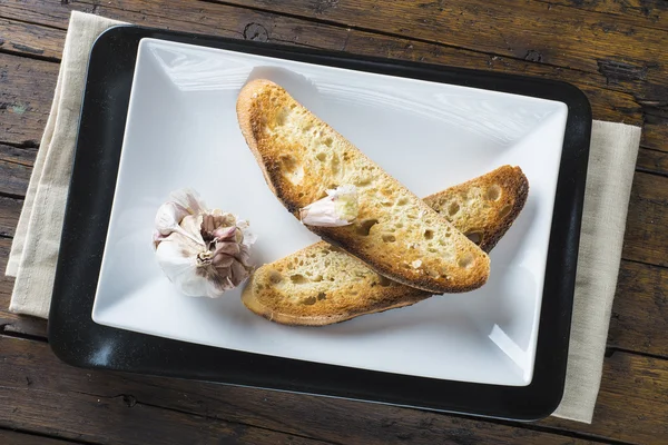 ニンニクのパンのトースト — ストック写真