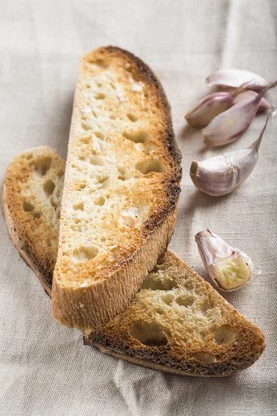 Czosnek chleb grzanki — Zdjęcie stockowe