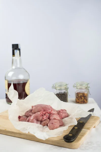 Fresh lamb sweetbreads to be cooked — Stock Photo, Image