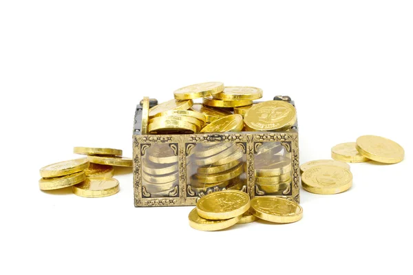 Gold chest — Stock Photo, Image
