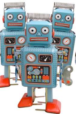 Üç robotlar yürüyen