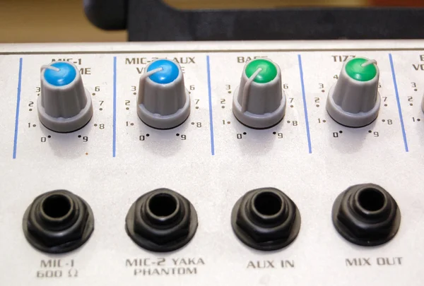 Old audio mixer — Stock Photo, Image