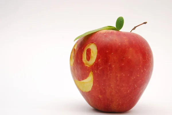 Red smiling apples — Stock Photo, Image