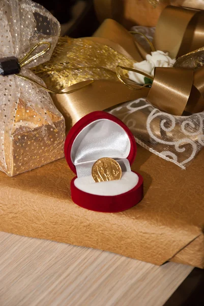 Arany-érme menyasszony — Stock Fotó