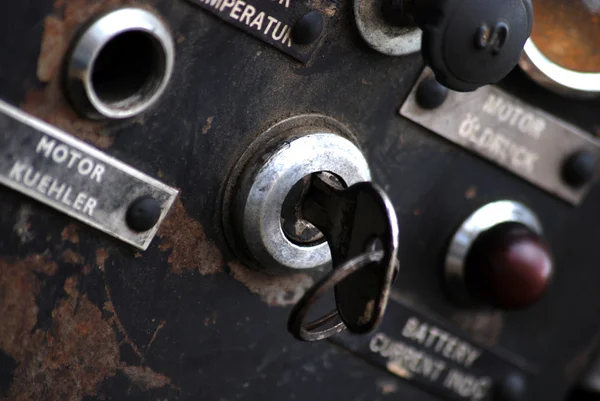 Old machine control panel — Stock Photo, Image