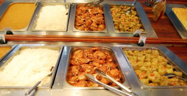 Türk restoranında lezzetli yemekler