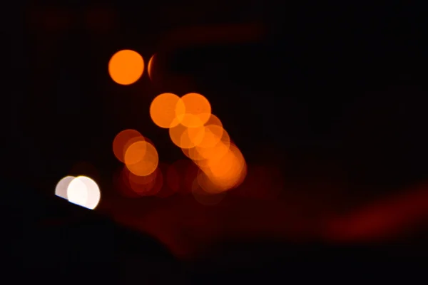 Verschwommene Stadtbeleuchtung — Stockfoto