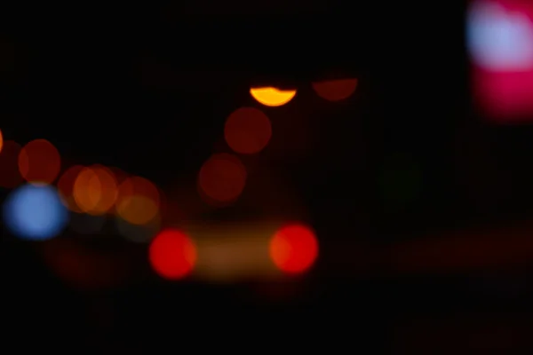 Verschwommene Stadtbeleuchtung — Stockfoto