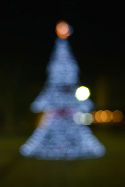 Christmas tree bokeh — Stock Photo, Image