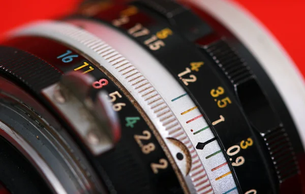 Manual photo lens — Stock Photo, Image