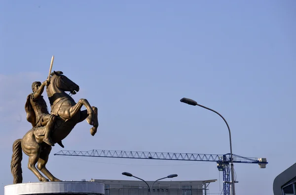 Александр Великий, Скопье — стоковое фото